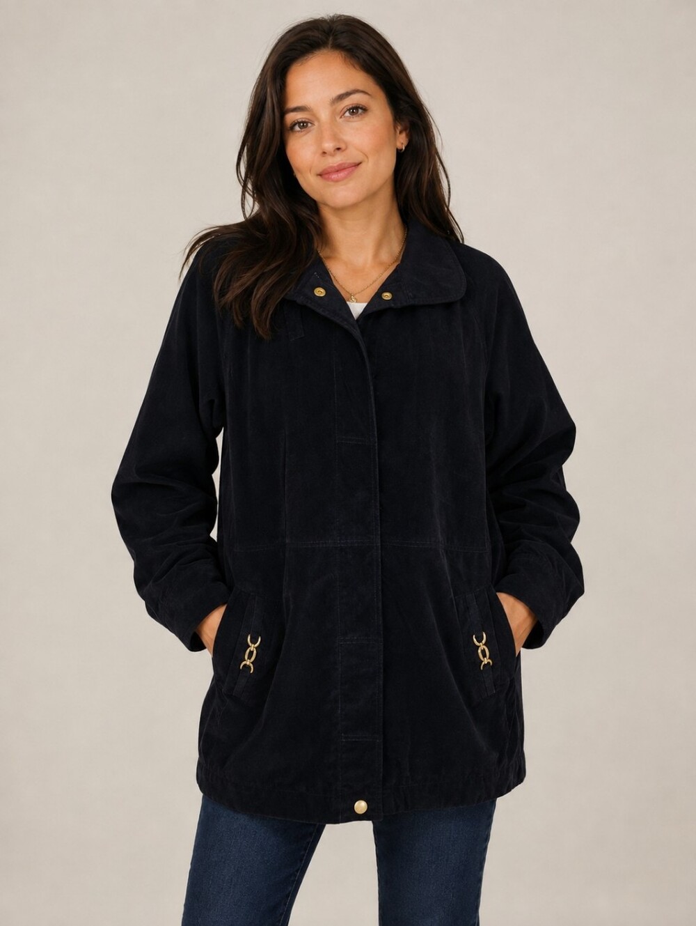 Braetan Vintage Black Women's Lined Jacket. Size M